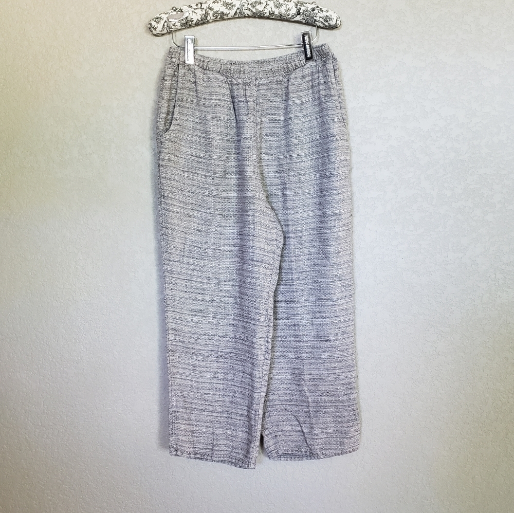 FLAX linen wide leg pants Size Small - Picture 8 of 8